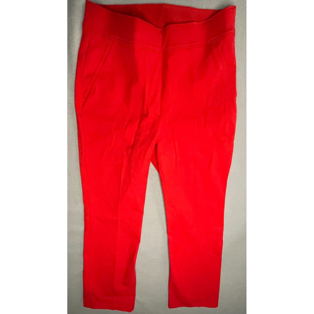 Spanx The Perfect Pant Polished Red Slim Straight Ankle Womens XS